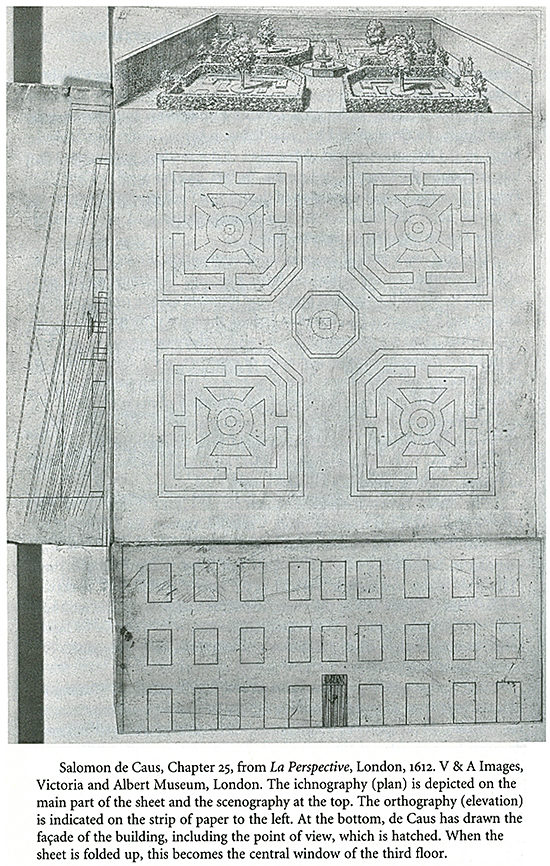 Garden Ichnography (plan), Scenography (window), Orthography (elevation)